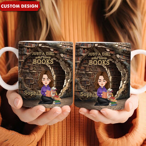 Books Are The Treasured Wealth Of The World - Personalized Mug - Christmas Gift For Book Lovers