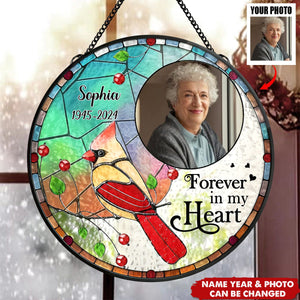 Custom Photo Memorial I'm Always With You Mosaic Printing - Personalized Stained Glass Window Hanging Suncatcher