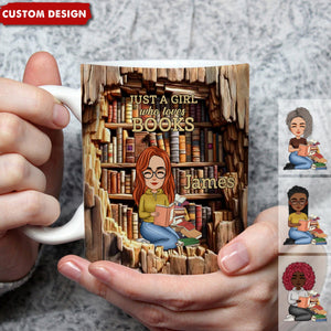 Books Are The Mirrors Of The Soul - Personalized Mug - Christmas Gift For Book Lovers