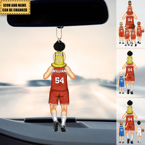 Personalized Dream Team Basketball Acrylic Car Ornament