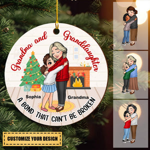 Gift For Granddaughter A Bond That Can't Be Broken Circle Ornament