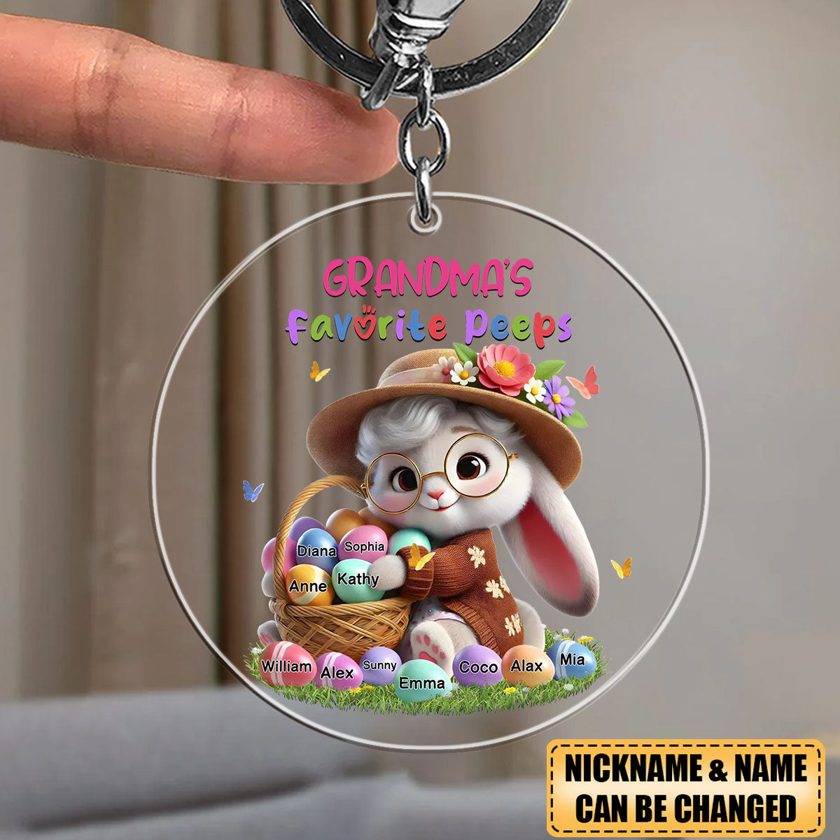 Personalized Gift Grandma's Favorite Acrylic Keychain