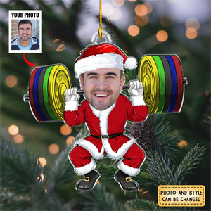 Merry Liftmas - Personalized Gym Photo Ornament