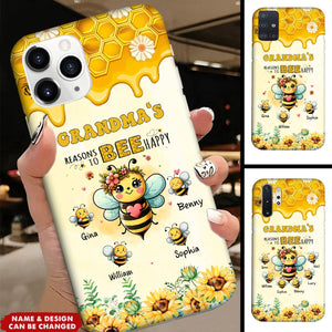 Grandma's reasons to bee happy Personalized Phone case