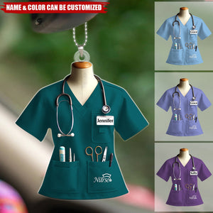 Nurse Uniform Custom Name Personalized Ornament