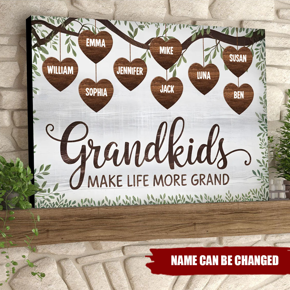 From A Grandma’s Roots Grows A Grandchild’s Dreams - Family Personalized Custom Horizontal Poster - Gift For Mom, Grandma