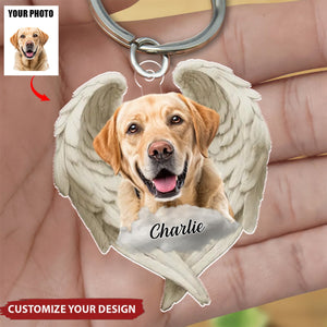 Custom Photo No Greater Companion - Memorial Personalized Keychain