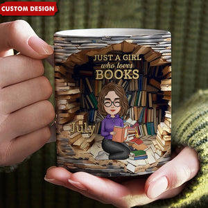 A Book A Day Keeps Reality Away - Personalized Custom Mug - Christmas Gift For Book Lovers