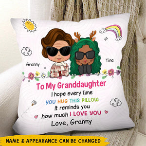 Gift For Granddaughter Hug This Pillow I Love You So Much