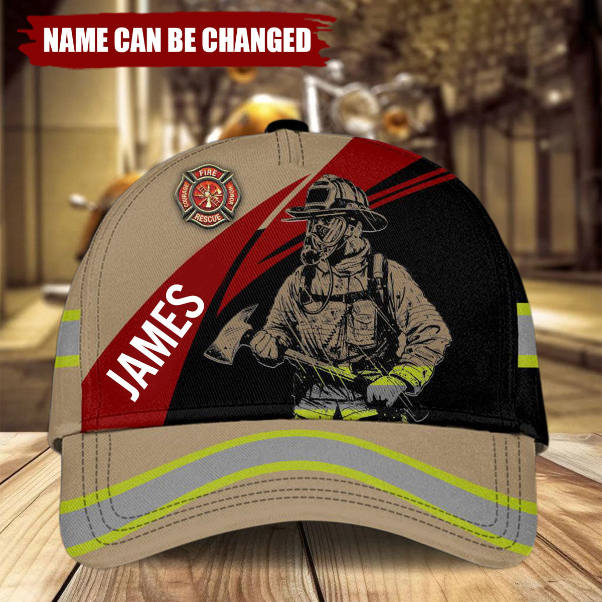 Customize Name Firefighter Classic Cap