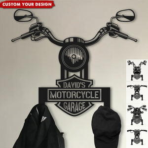 Custom Name Personalized Hanging Metal Sign, Gifts For Motorcycle Lovers