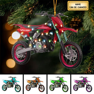 Personalized Motocross Ornament - Biker Christmas Ornament