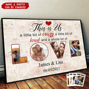 Our Love Photo Collage - Personalized Canvas