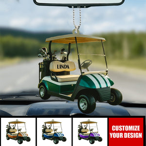 Golf Cart Personalized Ornament, Gift For Golf Lover