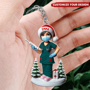 Personalized Nurse Acrylic Keychain, Gift for Nurse