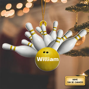 Personalized Bowling Christmas Ornament For Bowler