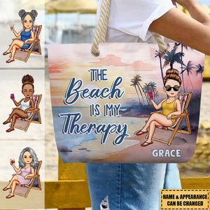 Beach Lovin' Girl Personalized Beach Bag