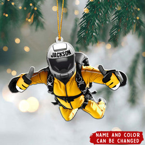 Personalized Skydiving Christmas Ornament, Gift For Skydiving Players, Skydiving Lover