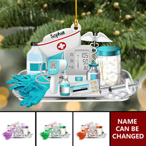 Personalized Christmas Ornaments for Nurses Caregivers, School Nurses, Doctor