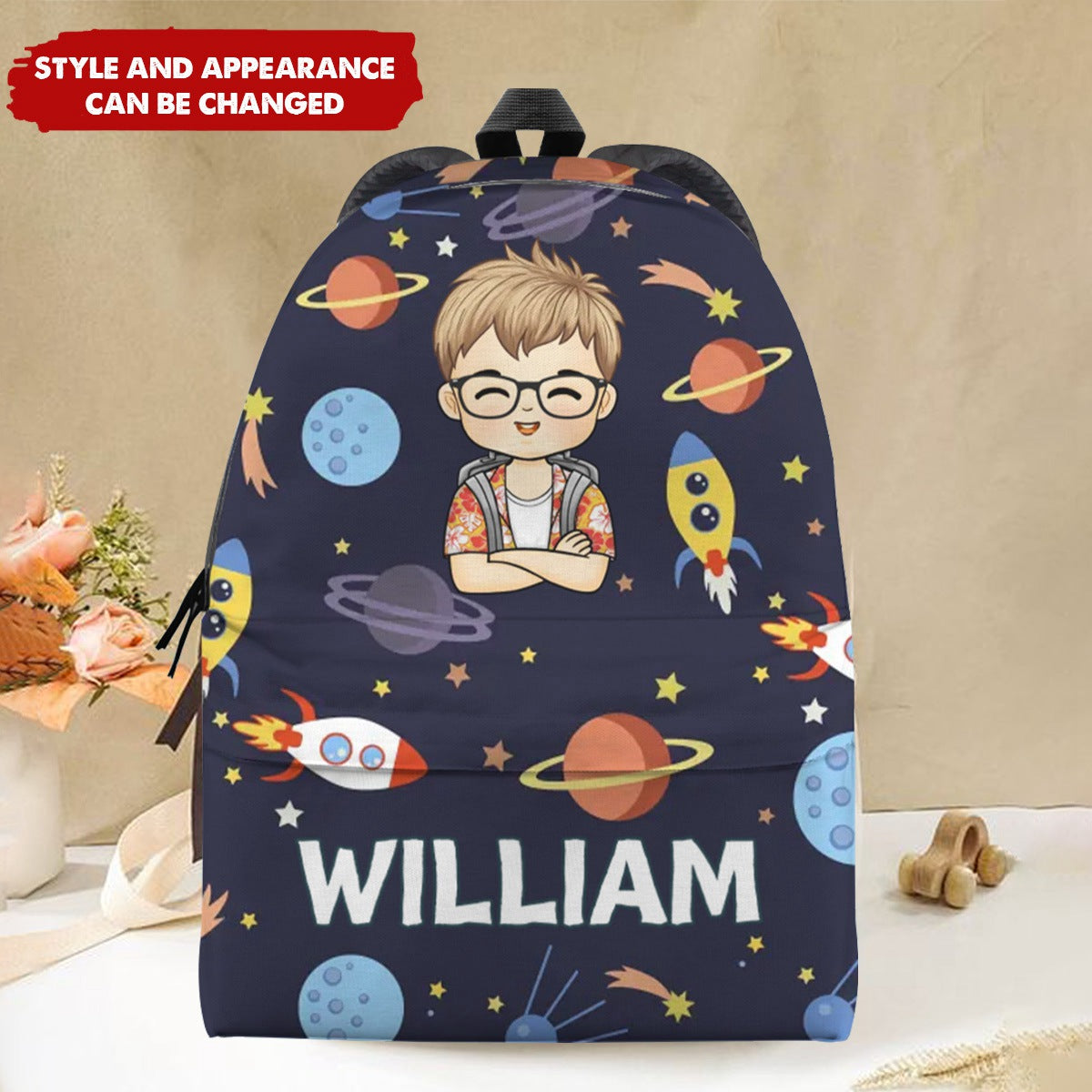 I'm Back - Personalized Custom Kid Backpack - Back To School Gift For Kid