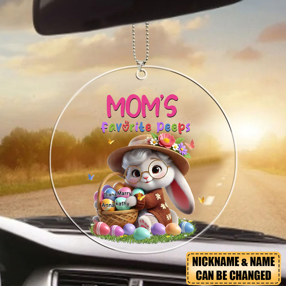 Personalized Gift Grandma's Favorite Acrylic Car Ornament