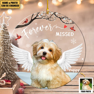 Forever Loved Pet Loss - Personalized Acrylic Photo Ornament