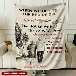 Soulmate Lives Together Personalized Blanket, Gift For Couple