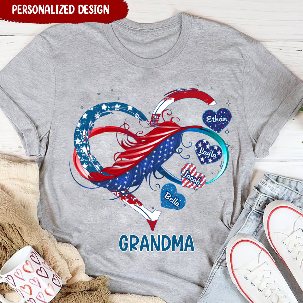 Personalized Shirt - Gift For Grandma - Christmas Pattern Grandma And  Grandkids - Christmas Gifts, Christmas Gift For Grandma (