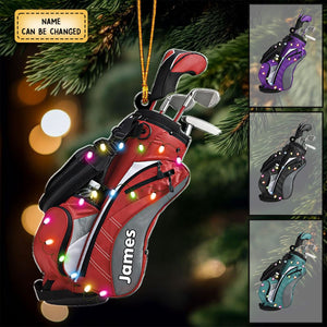 Personalized Golf Bag Ornament- Gift For Golfer