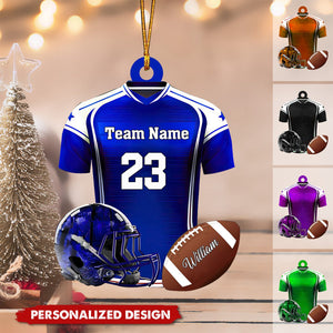 Personalized Name Football Ornaments 2024