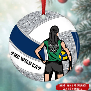 Personalized Gifts For Volleyball Players Ceramic Ornament