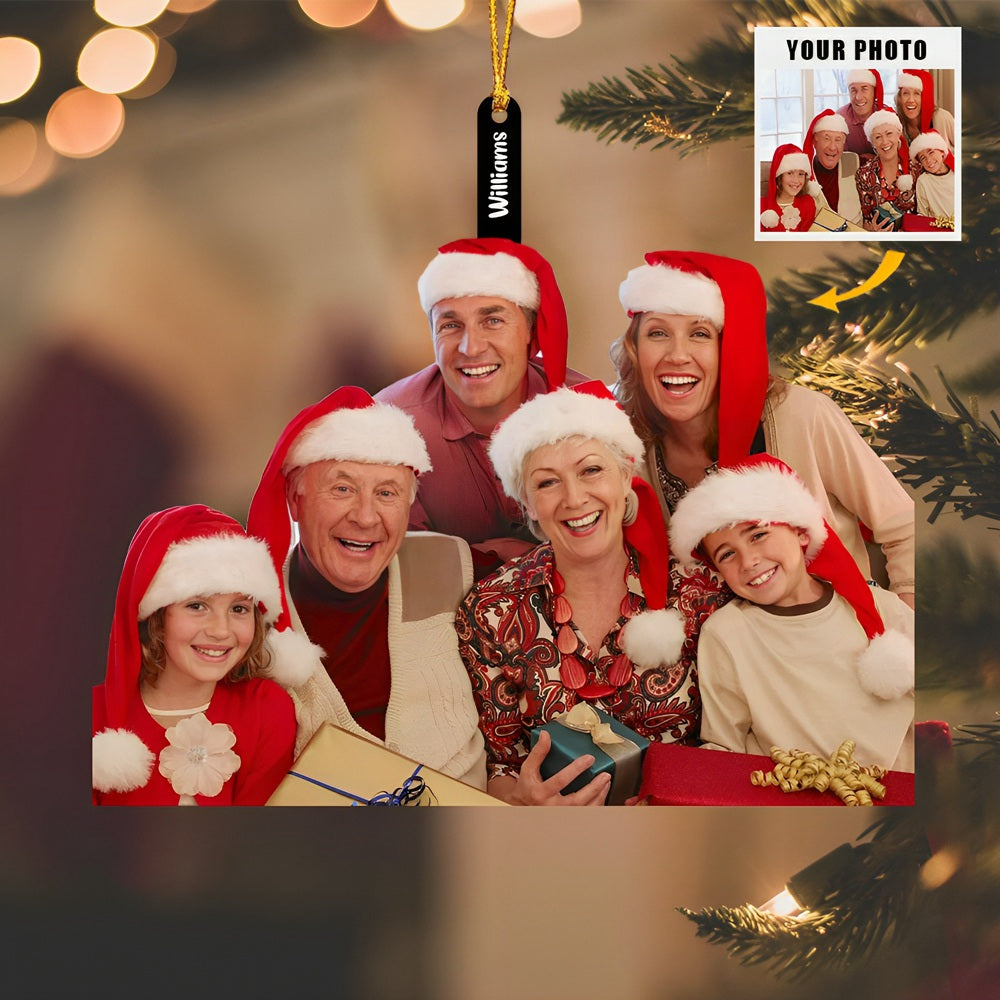 Gift For Grandparents - Personalized Acrylic Photo Ornament