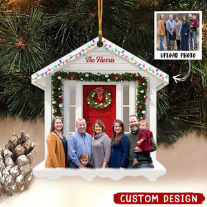 Our Family 2024 - Personalized Custom Photo Mica Ornament - Christmas Gift For Family Members