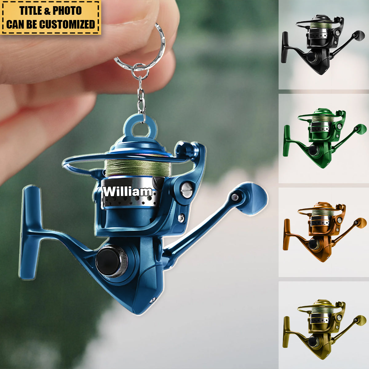 Personalized Fishing keychain - Gift For Fishing Lover