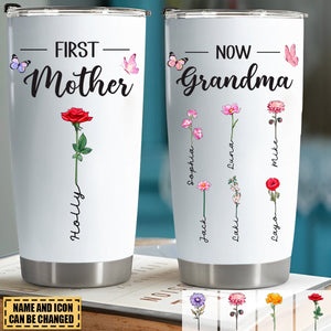 Mother - First Mom Now Grandma - Personalized Tumbler