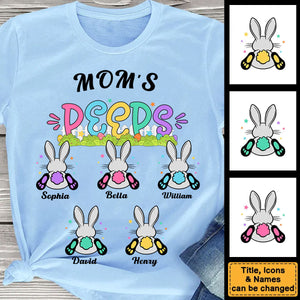 Personalized Grandma Easter Custom Grandkids Name Shirt