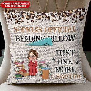 These Are My Reading Pillow - Personalized Pocket Pillow