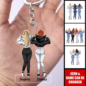 You Need A Friend, I'll Just Be Me - Personalized Acrylic Keychain - Gift For Bestie, Sister