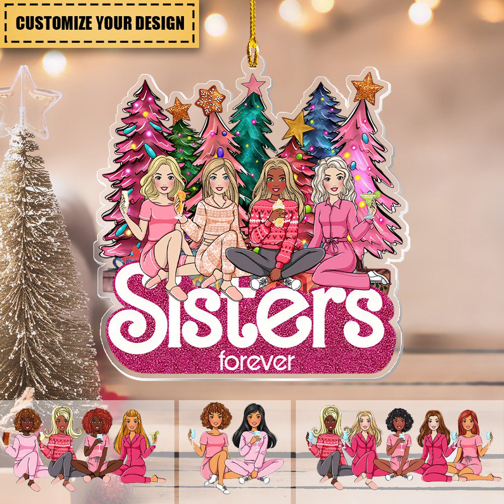 Besties Forever Personalized Christmas Ornament Gifts
