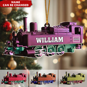 Custom Railroader Ornament - Gifts For Railroader, Trainman