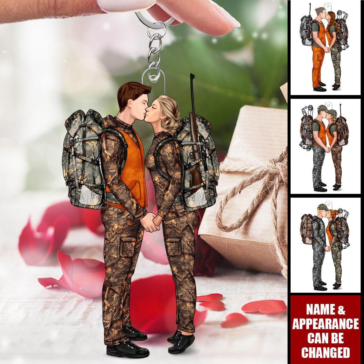 The Couple That Hunts - Personalized Keychain - Gift For Hunting Lovers