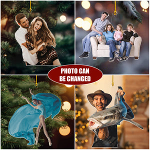 Gift For Grandparents - Personalized Acrylic Family Photo Ornament