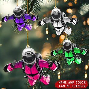 Personalized Skydiving Christmas Ornament, Gift For Skydiving Players, Skydiving Lover