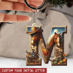 Western Letters - Personalized Keychain