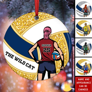 Personalized Gifts For Volleyball Players Ceramic Ornament