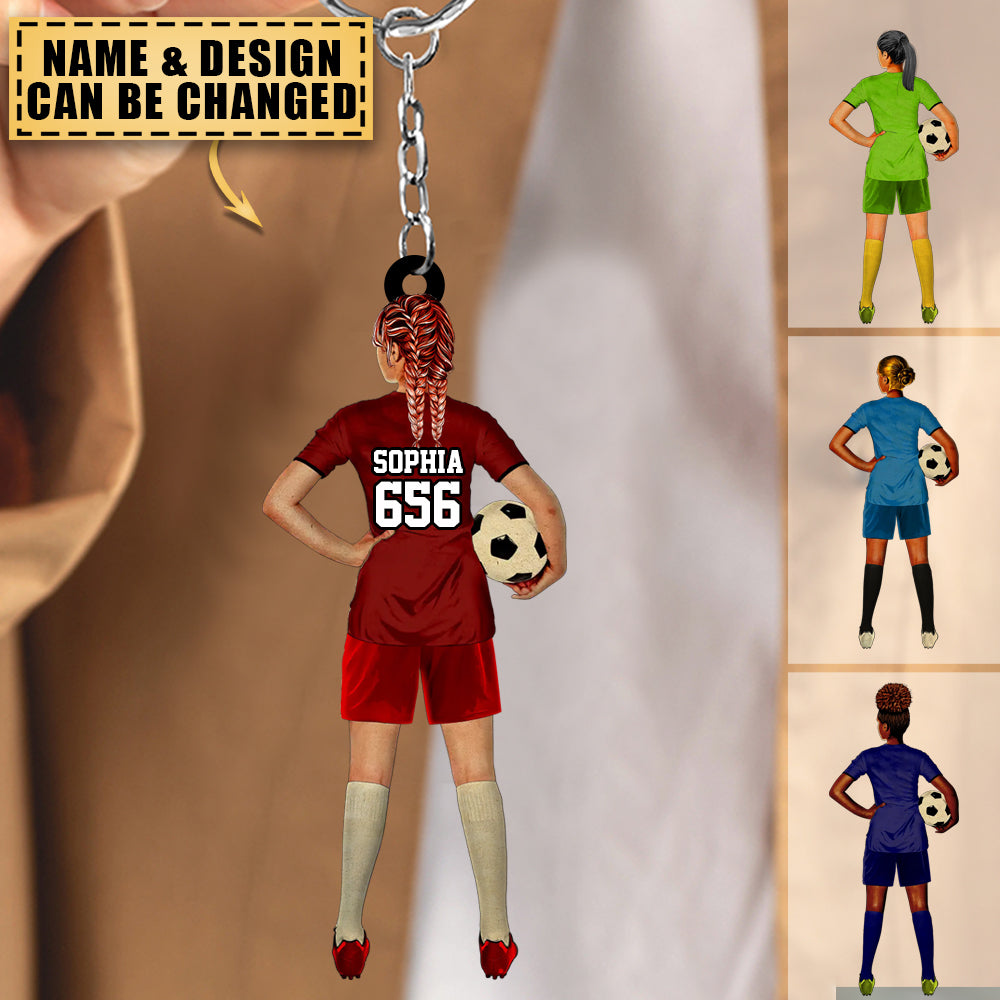 Custom Personalized Keychain, Soccer Gifts, Gifts For Soccer Lovers, Sport Gifts For Daughters, Soccer Lovers Gifts