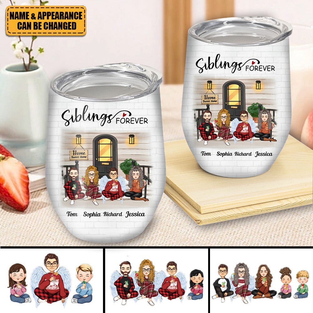 Sister Forever - Personalized Wine Tumbler