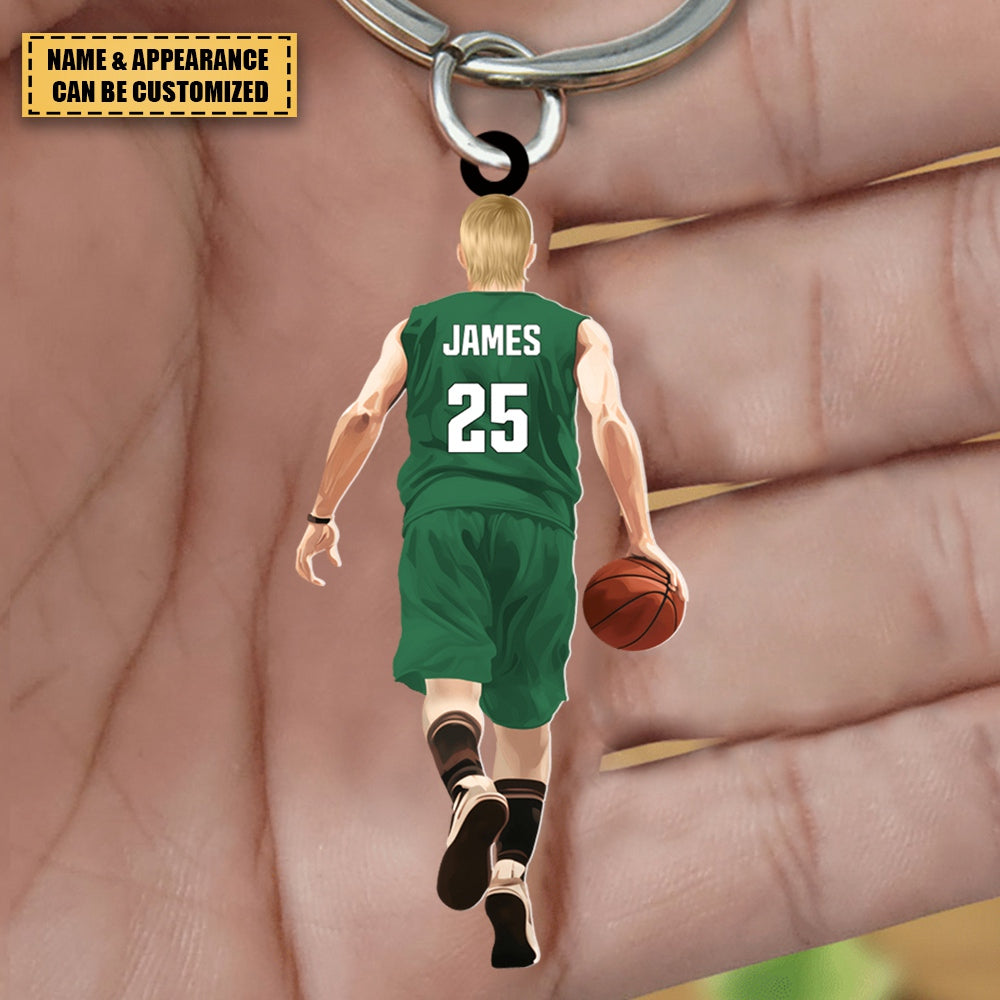 This Is My Basketball Personalized Acrylic Keychain, Gift For Basketball Lovers