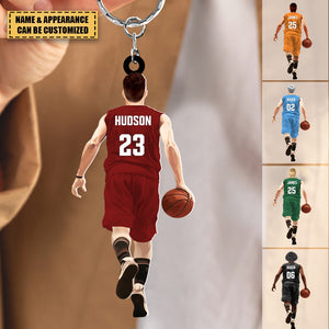 This Is My Basketball Personalized Acrylic Keychain, Gift For Basketball Lovers