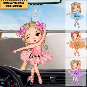 Gift For Granddaughter Daughter Girl Loves Ballet Car Ornament